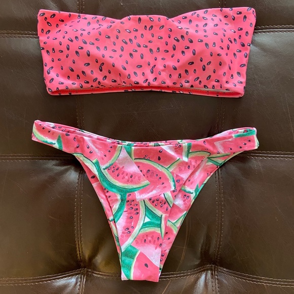 Zaful bandeau watermelon bikini - Picture 1 of 3